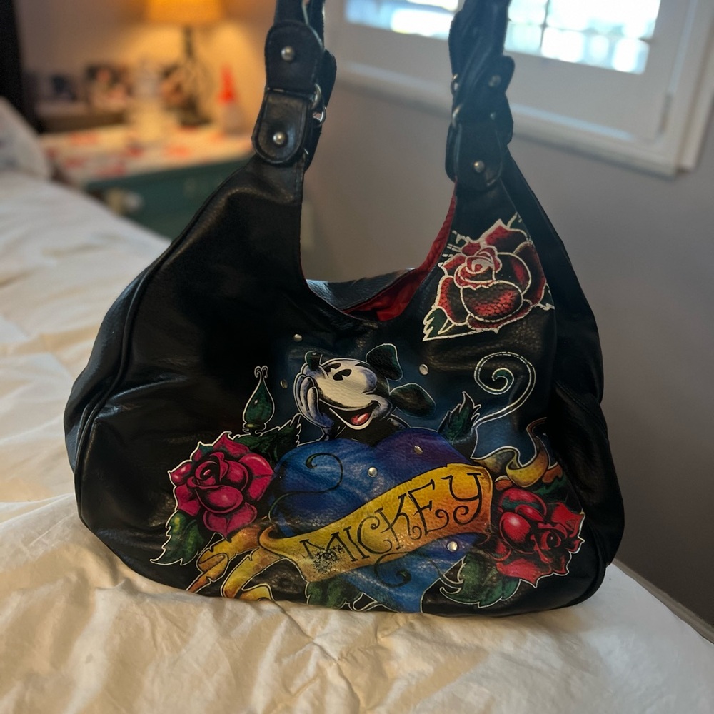Disney Mickey Mouse Tattoo Art Hobo Shoulder Bag – Rockabilly Style